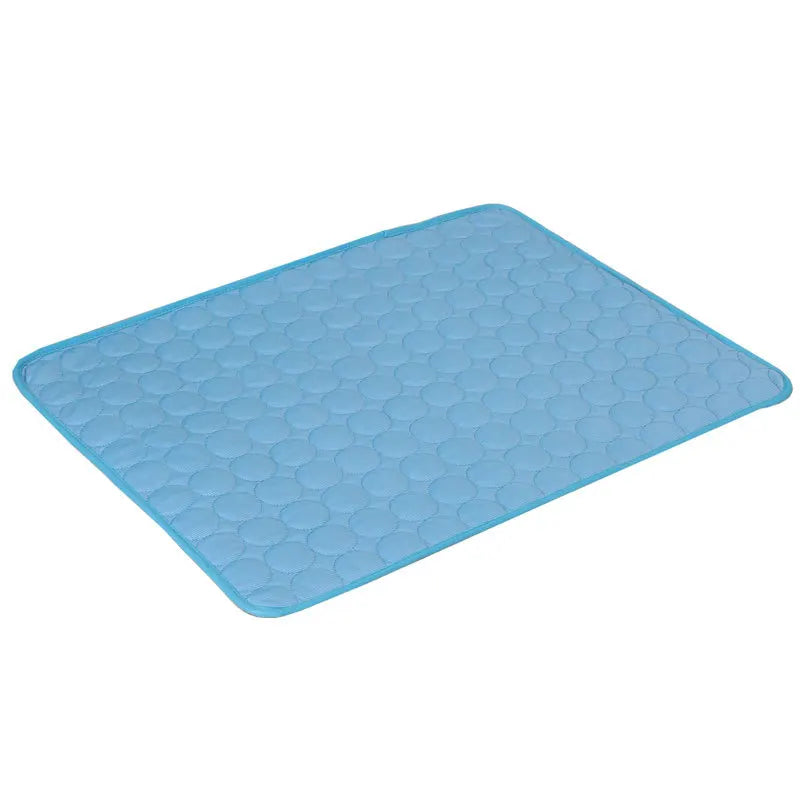 CurliPaws Ice-Cool Summer Pet Cooling Mat — Breathable Ice Silk Sweat-Absorbent Pad for Small, Medium, and Large Dogs and Cats
