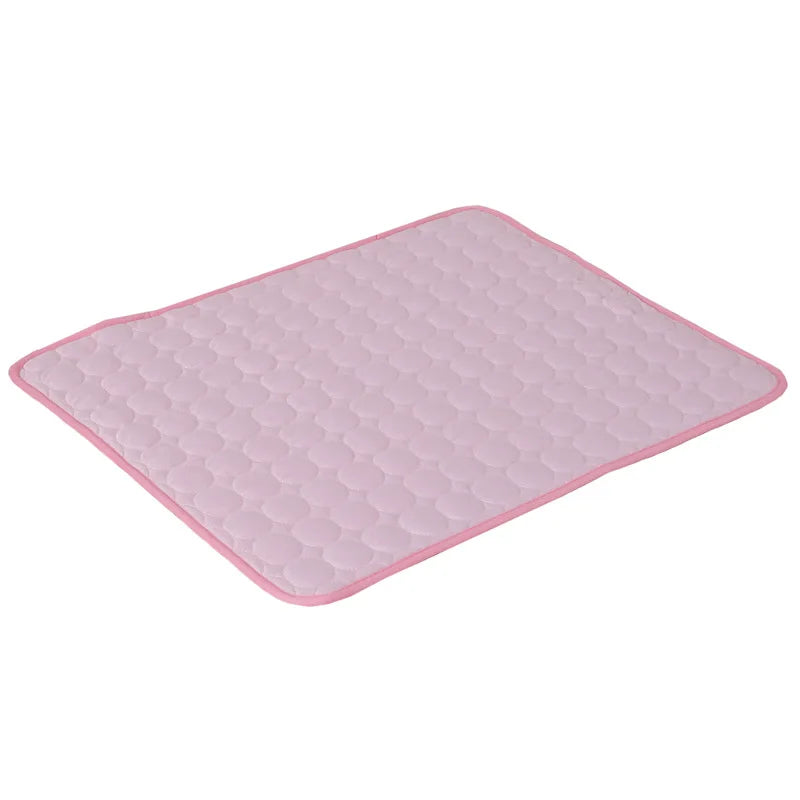 CurliPaws Ice-Cool Summer Pet Cooling Mat — Breathable Ice Silk Sweat-Absorbent Pad for Small, Medium, and Large Dogs and Cats