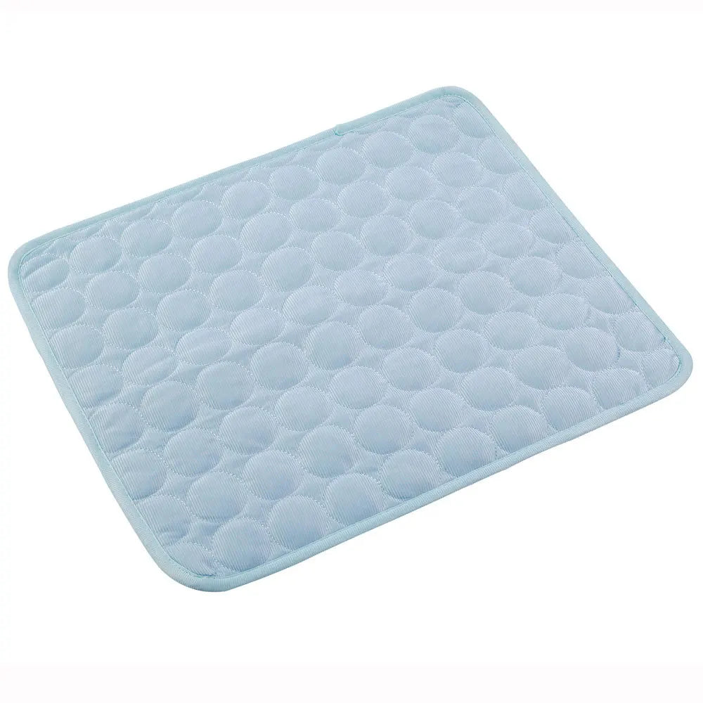 CurliPaws Ice-Cool Summer Pet Cooling Mat — Breathable Ice Silk Sweat-Absorbent Pad for Small, Medium, and Large Dogs and Cats