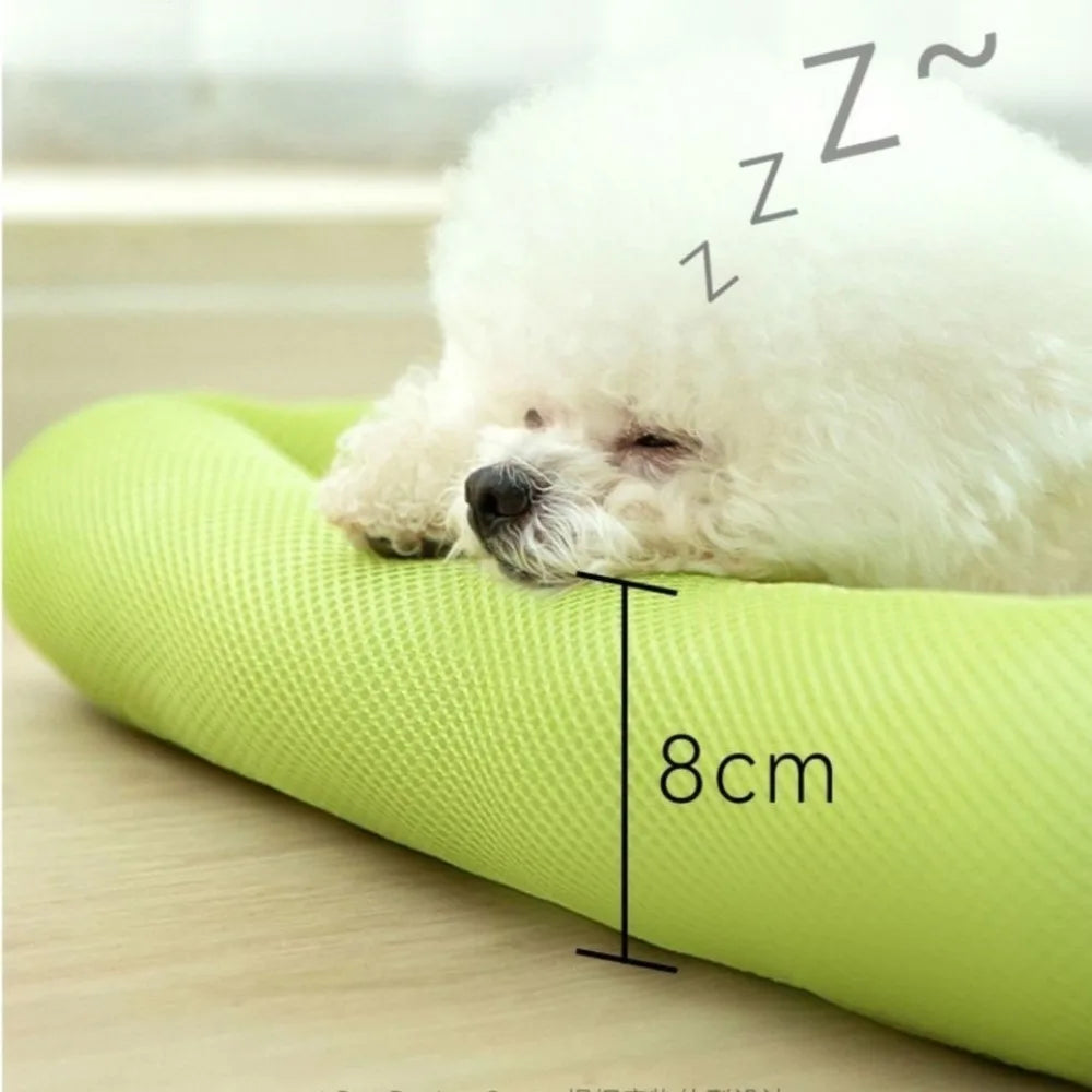 New High Quality Waterproof Cooling Puppy Bed Breathable Square Mat Pet Sleeping Pad Non-Slip Bottom Ice Pad for Puppy Dogs Cats