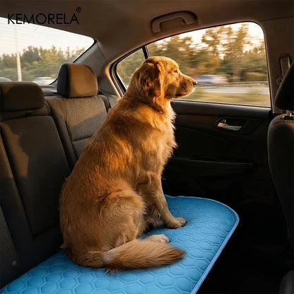 2025 Upgraded Ice-Cool Summer Pet Cooling Mat and Bed Sweat-Absorbent Fabric Available in 5 Sizes for Small Medium and Large Pet